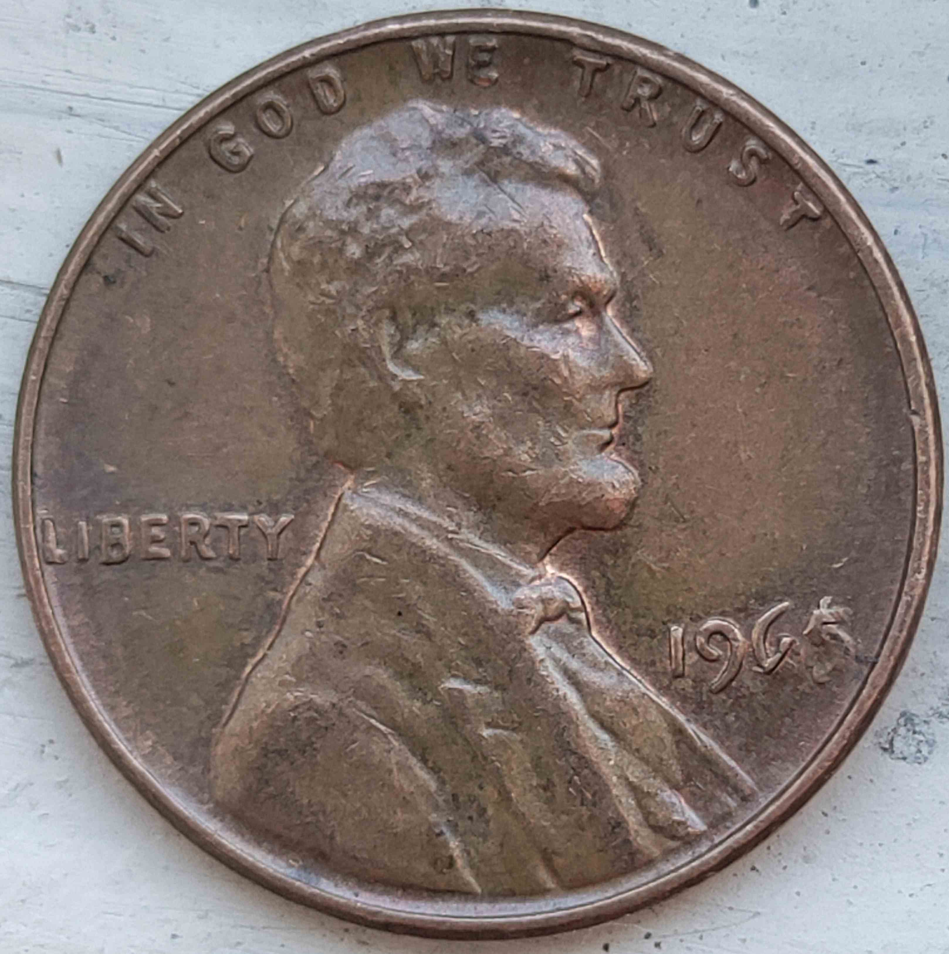 Coin-Hunting-Find--1965-Lincoln-Penny-With-Error