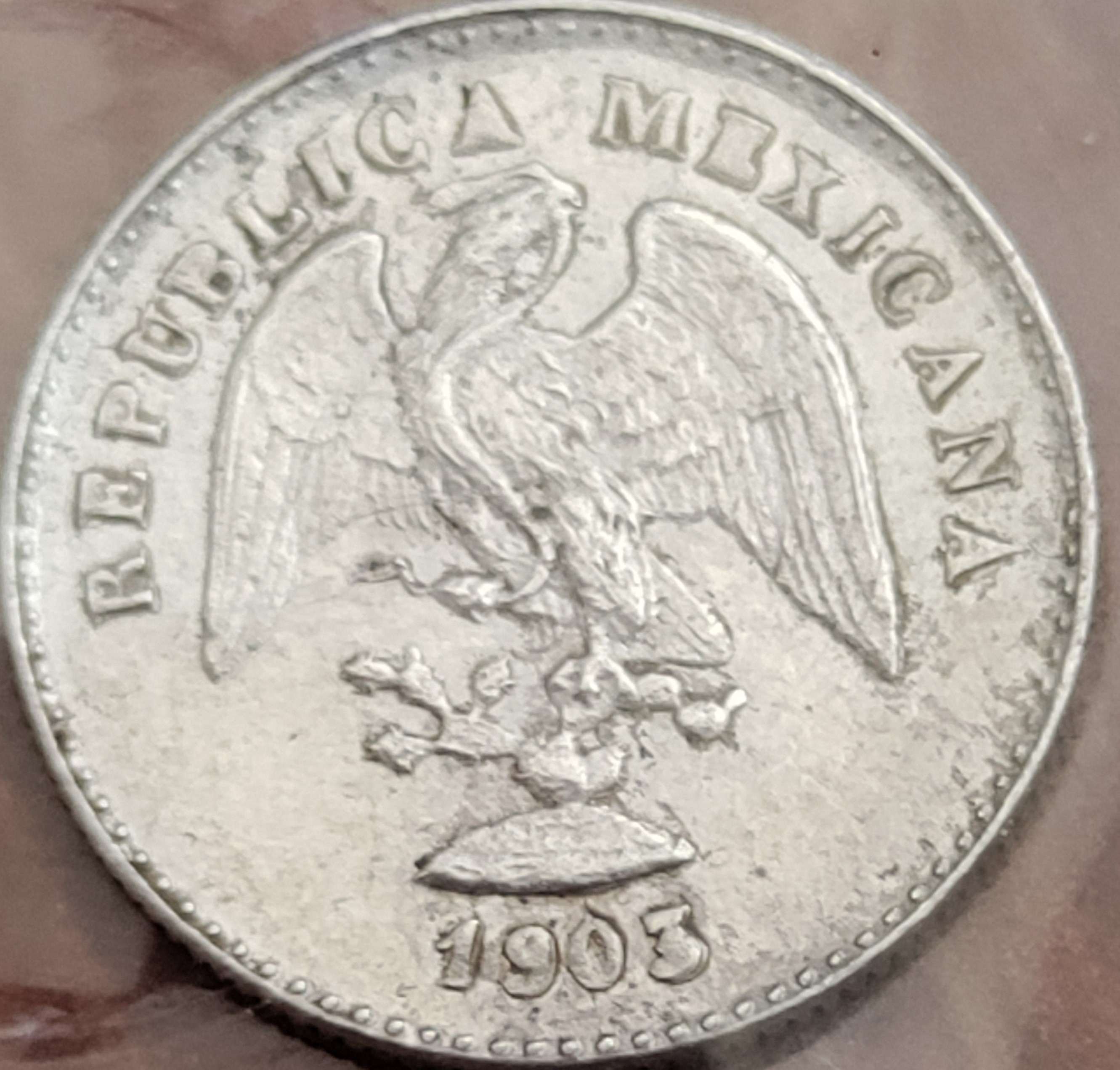 Silver-1903-5-Centavos-With-Doubling