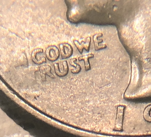 1989-Washington-Quarter-Ejection-Doubling-And-Partially-Grease-Filled-Die