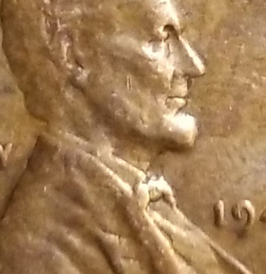 1945-P-Lincoln-Wheat-,-Very-Indented-Eye-Socket?