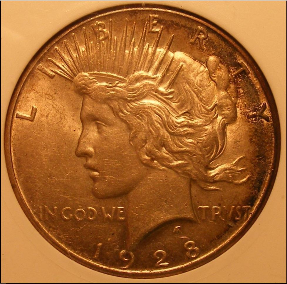 Opinion-On-This-Partially-Toned-1928-Peace-Dollar?