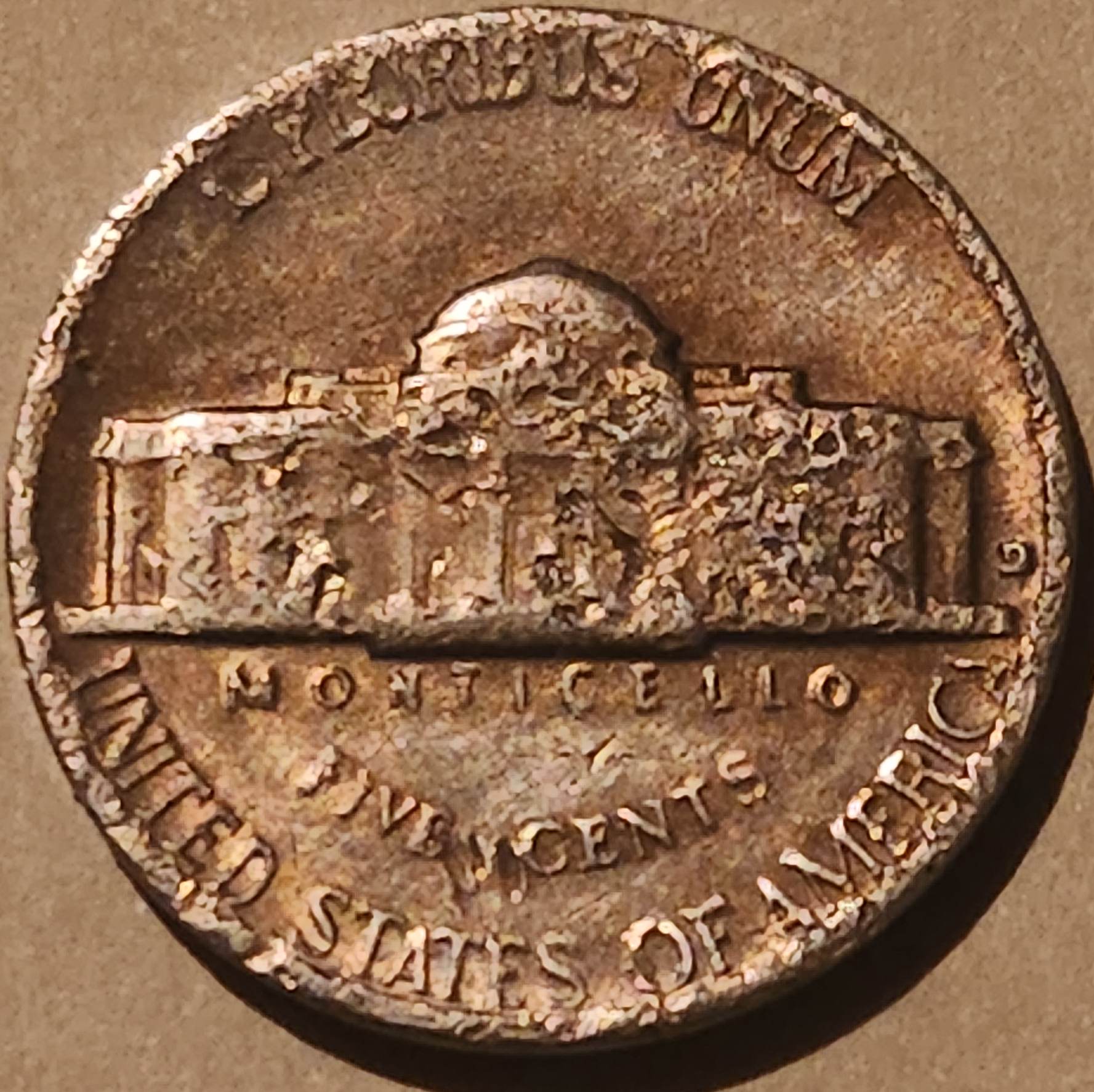 1964-D-Nickel-Odd-Coloring