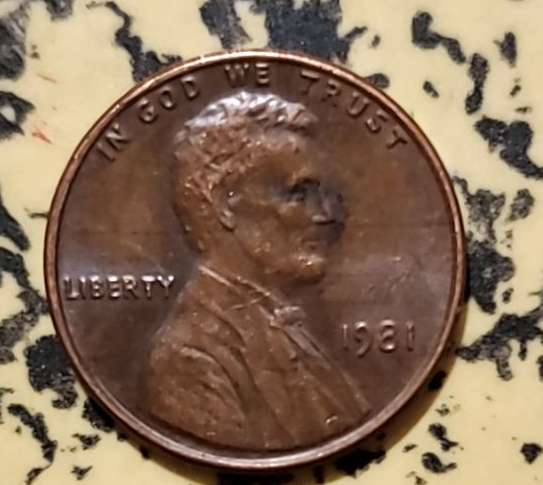 1981-Lincoln-Penny-With-Multiple-Horizontal-Lines