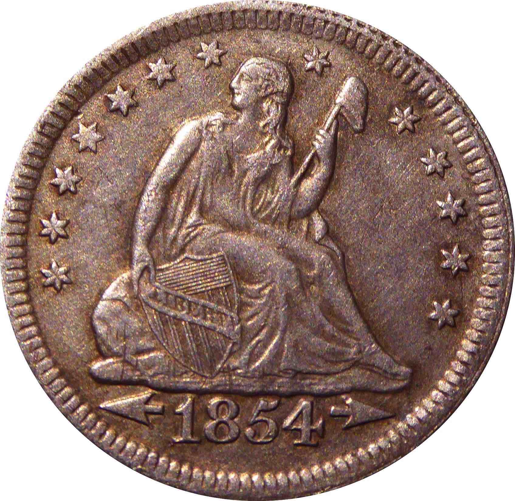 1854-Seated-Liberty-Quarter-Grading