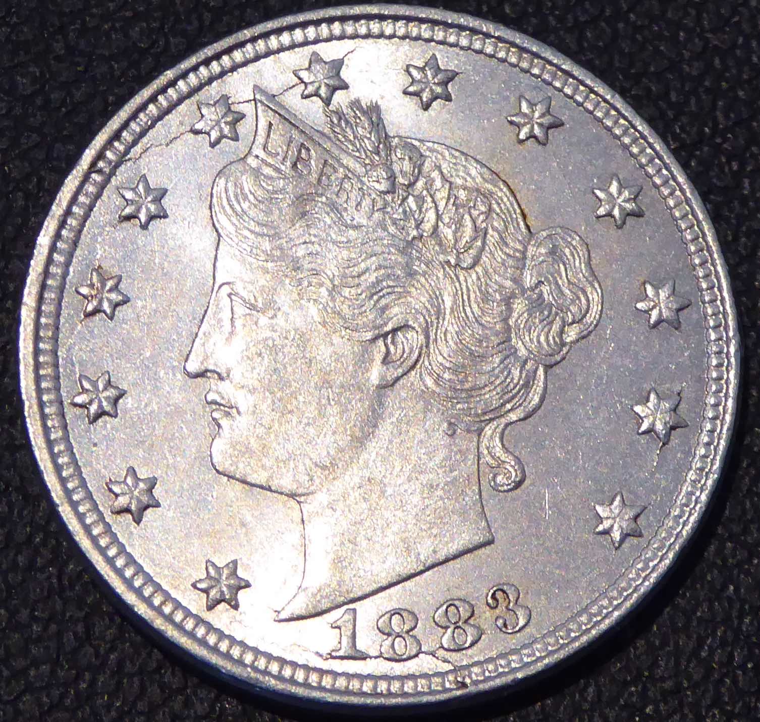 1883-No-Cents-V-Nickel-For-Grading!