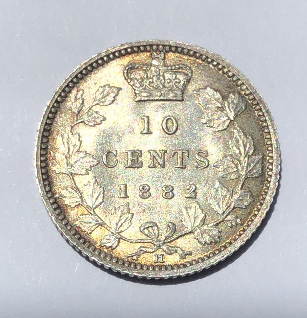 1882-H-10-Cent-For-Grading!