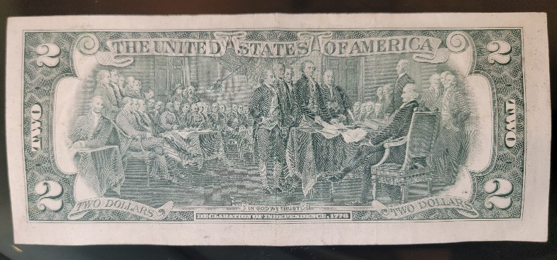 1976-$2-Bill-Miscut-On-The-Right-Side