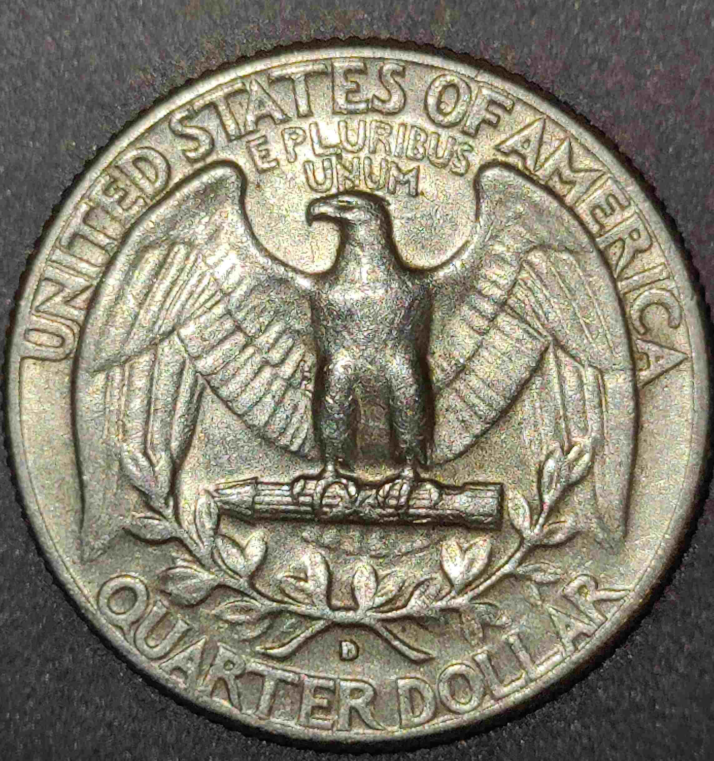 1964-Silver-Quarter-6.33g-How's-It's-Conditions?