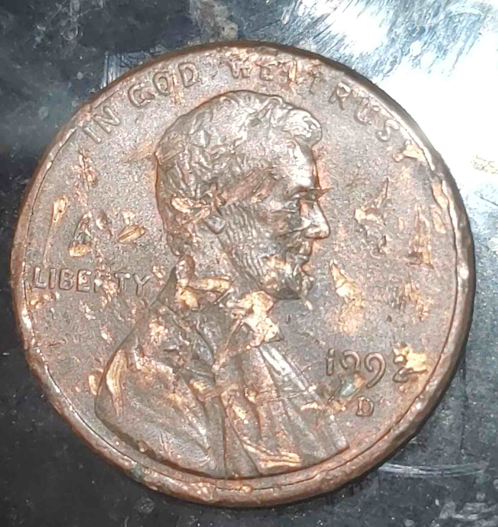 1992-D-Penny-Thinking-Got-Banged-Up-At-The-Mint.-Doubling/Strikes-Throughs/Die-Cracks