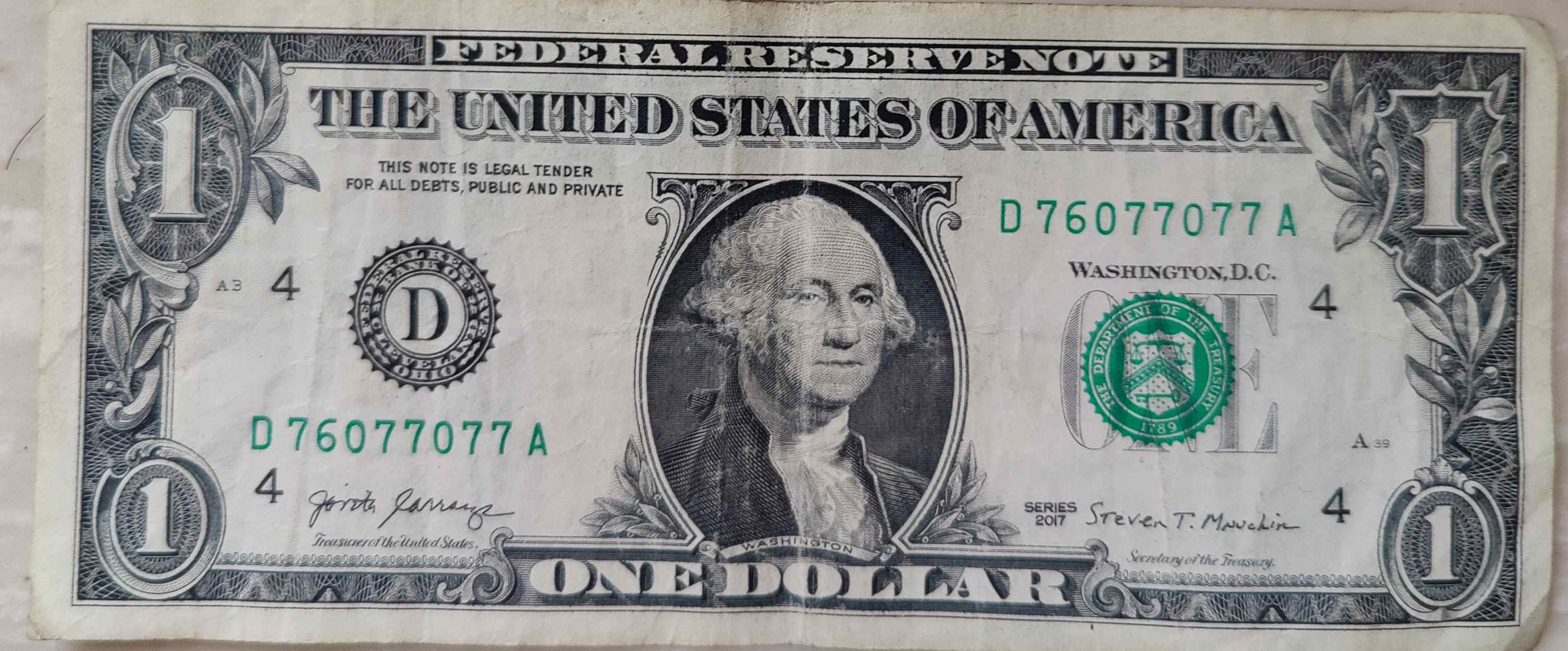 So-I'm-Curious-About-This-2017-One-Dollar-Bill,-I-Know-It's-A-Trinary-Am-I-Missing-Anything?