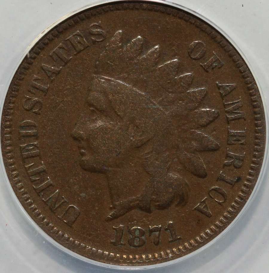 1871-Indian-Head-Cent-ANACS.-Properly-Graded