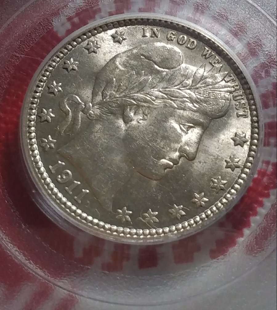 1911-Barber-Quarter-PCGS-MS