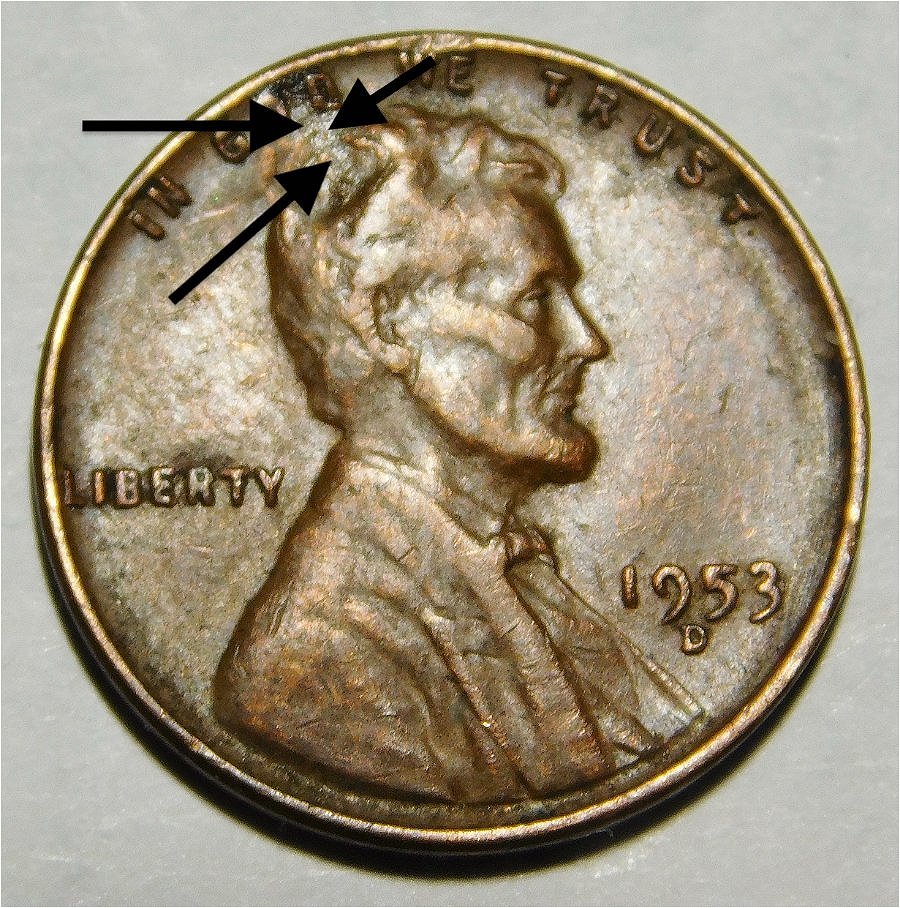 1953-D-Lincoln-Cent---Struck-Through-Or-Other-Problem-?