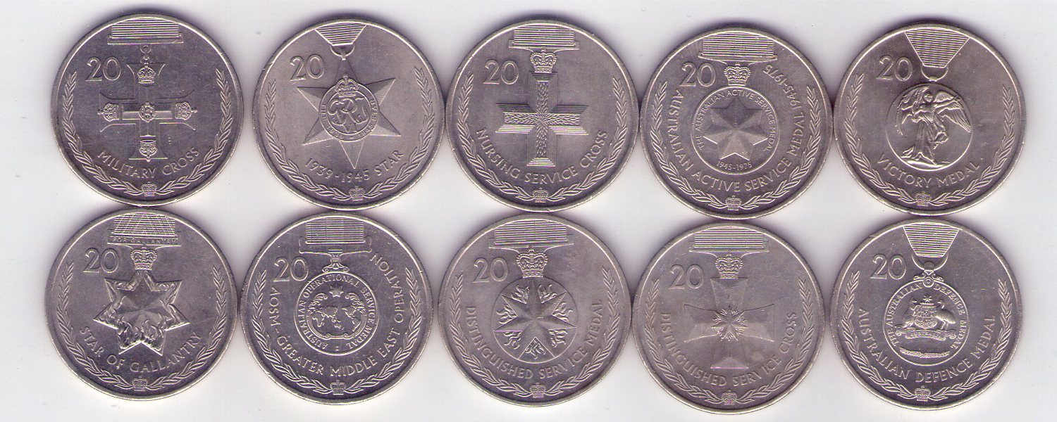 Full-Set-Of-2017-Medals-Of-Honour-20-Cent-Coins-Pulled-From-Circulation