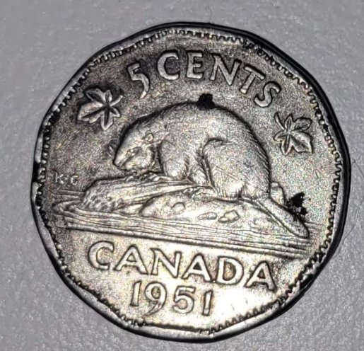 1951-Nickel-Low-Relief-Missing-Chrome