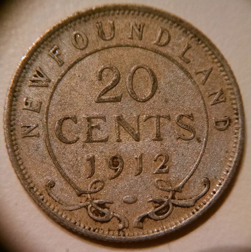 1912-Newfoundland-20-Cent-Looks-Frosted