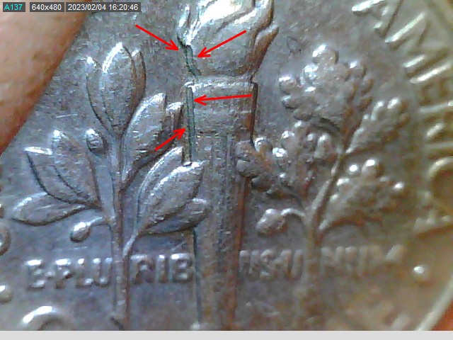 1986-P-Dime-Strange-Strike-Reverse-Flame-And-Torch
