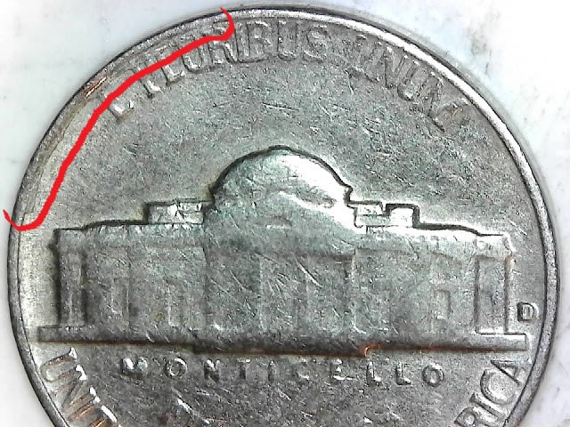 1964-D-Nickel:-Piece-Of-Broken-Die-On-The-Rim?