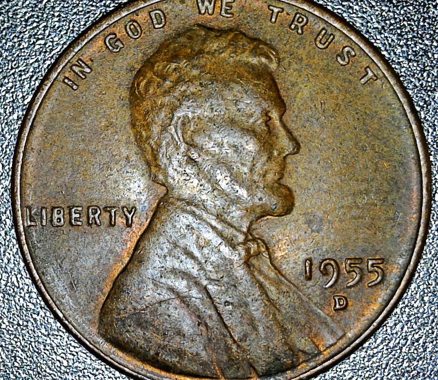 1955-D-Lincoln-Cent---Barely-An-RPM