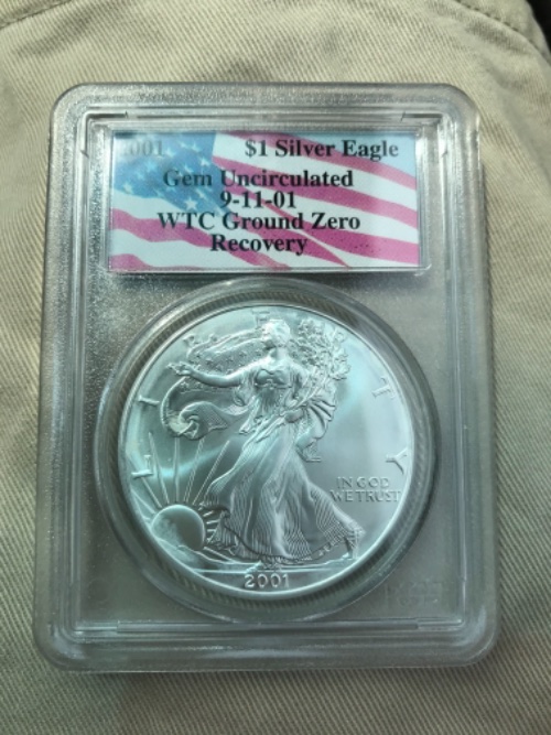 2001-American-Silver-Eagle-9/11-Wtc-PCGS