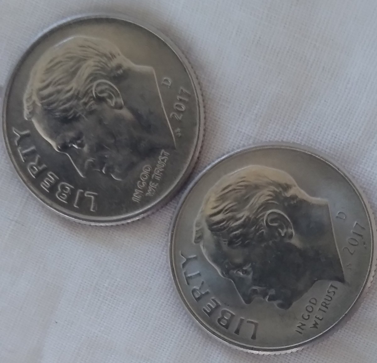 2017-D-Roosevelt-Dime-With-The-Weirdest-Damage-Ever.-I-Think.