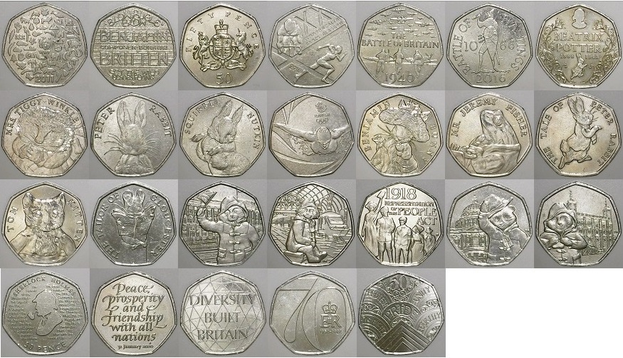 UK-50-Pence-Commemorative-Hunting