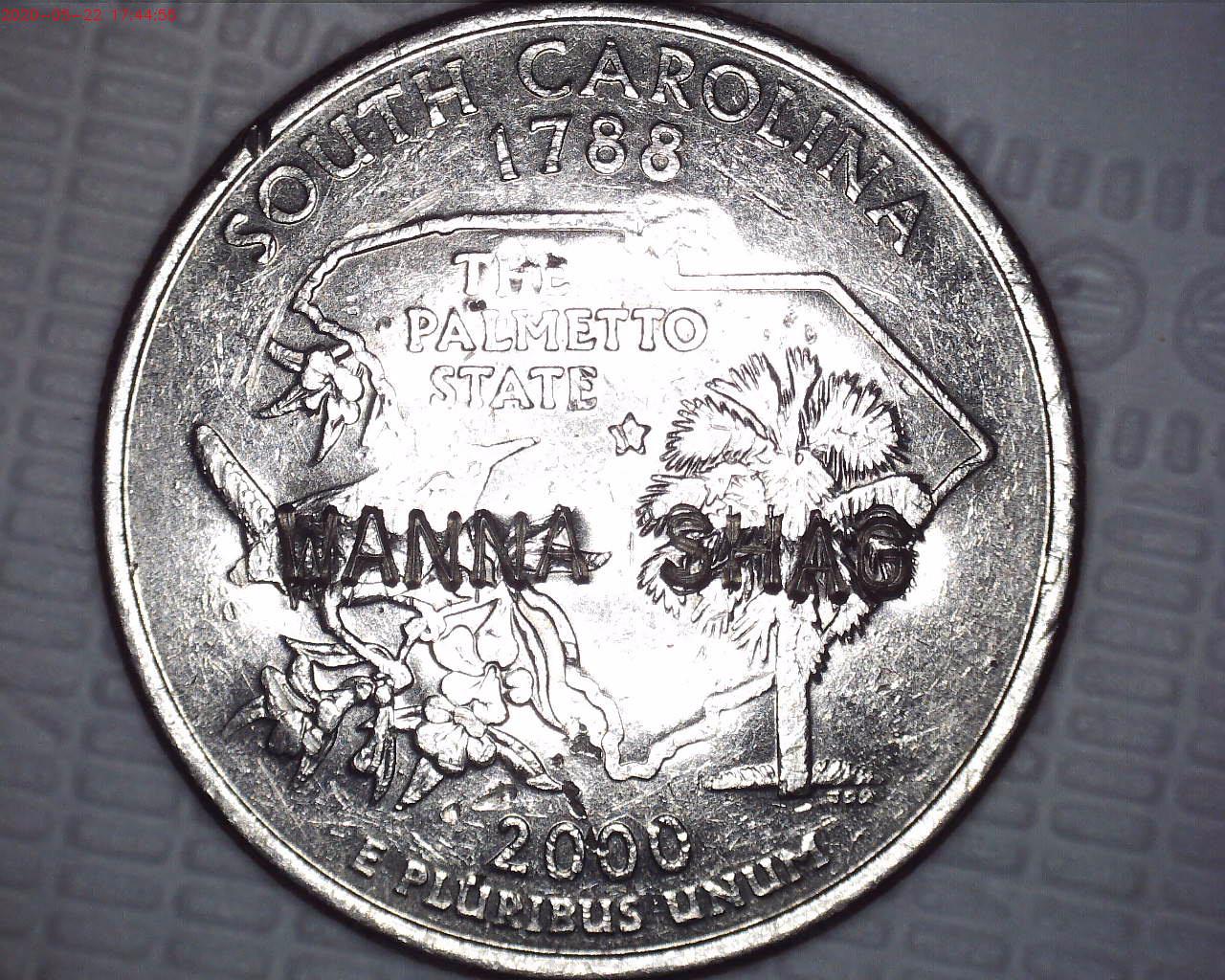 Unique-2000-D-South-Carolina-25c.-Counterfit-?,-Post-Mint-Creativity?-Or...