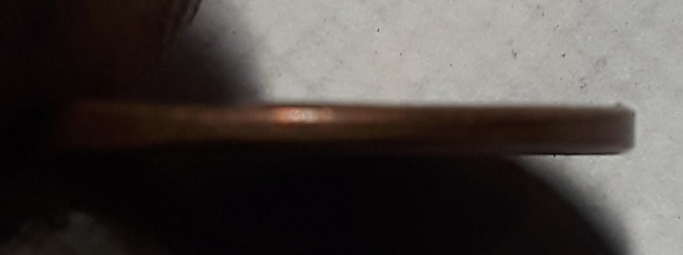 1968-Lincoln-Coin-Shaped-Like-A-Wedge,-Plating-Coming-Off?-Huh?