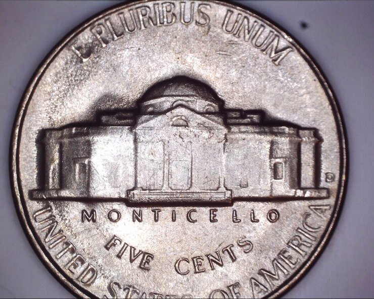 1950-D-Jefferson-Nickle-Unc.--Front-Steps--Please-Look-At-Pictures-Poss-MS?