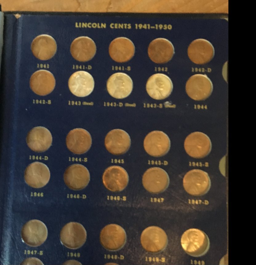 Whitman-1941-1955-Penny-Album--Major-Toning-Please-Advise