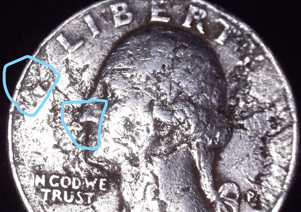 1986-P-Wash-Qtr-Struck-On-Diff-Coin-?-Crazy-OBV-DD?-Just-Circ-Damaged?-Help