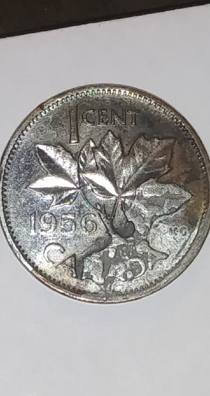 1956-Canadian-1-Cent-On-Wrong-Planchet