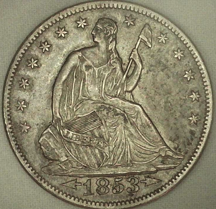 1853-Seated-Liberty-Half-Arrows-&-Rays-For-Grading-Please