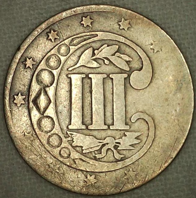 1854-Three-Cent-Silver-For-Grading-Please