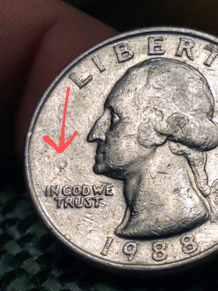 1988-P-Quarter-With-Second-P-And-A-5-With-Possible-Struck-Thru-Grease?