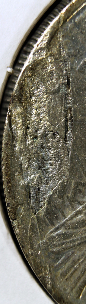 1923?--Peace-Dollar...deep-Lamanation-Error-On-Reverse.