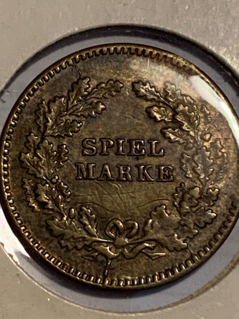Good-Day,-German-Harpo-Crate-Spiel-Marke-Token
