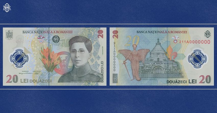 Romania,-20-Lei-2021-Ecaterina-Teodoroiu