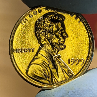 Is-This-1999-Lincoln-Memorial-Cent-Missing-It's-Copper-Coating?