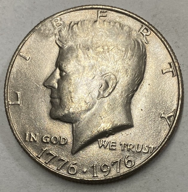 1976-P-Kennedy-Half---Odd-Mark--PMD-Or-Something-Else?