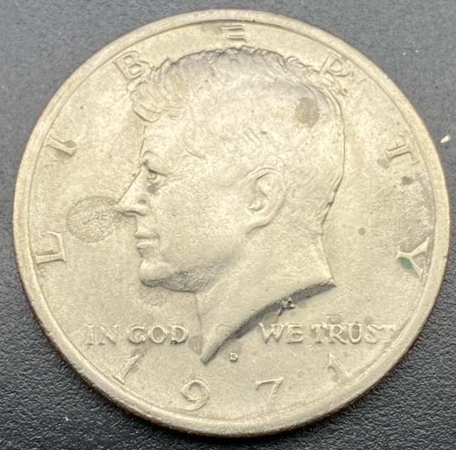 1971-D-Kennedy-Half---Strike-Through-Or-Environmental-Or?