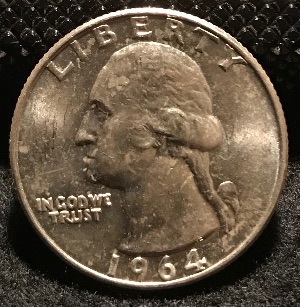 1964-D-Washington-Quarter,-Die-Cracks-Rev,-�spitting-Eagle�?