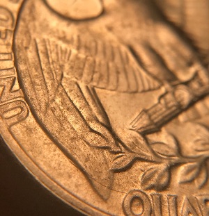 1964-D-Washington-Quarter,-Die-Cracks-Rev,-�spitting-Eagle�?