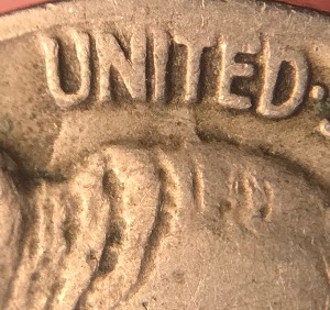 1920-Buffalo-Nickel,-Extra-Metal-Over-Buffalo