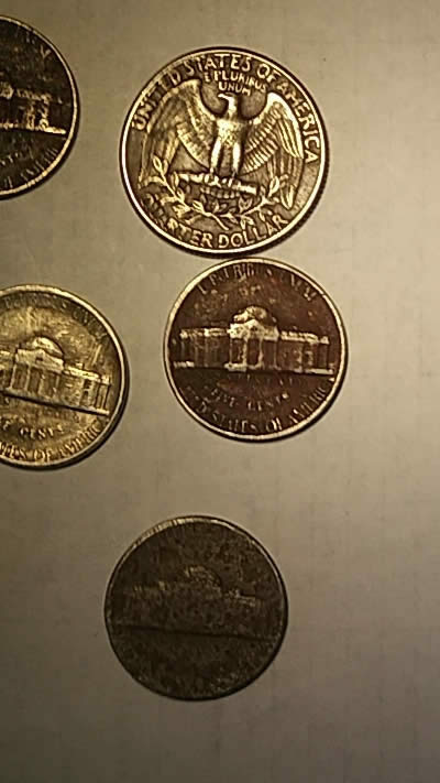 Clad-Errors-On-1999-D-Quarter.-Jefferson-Nickle-Or-Dime