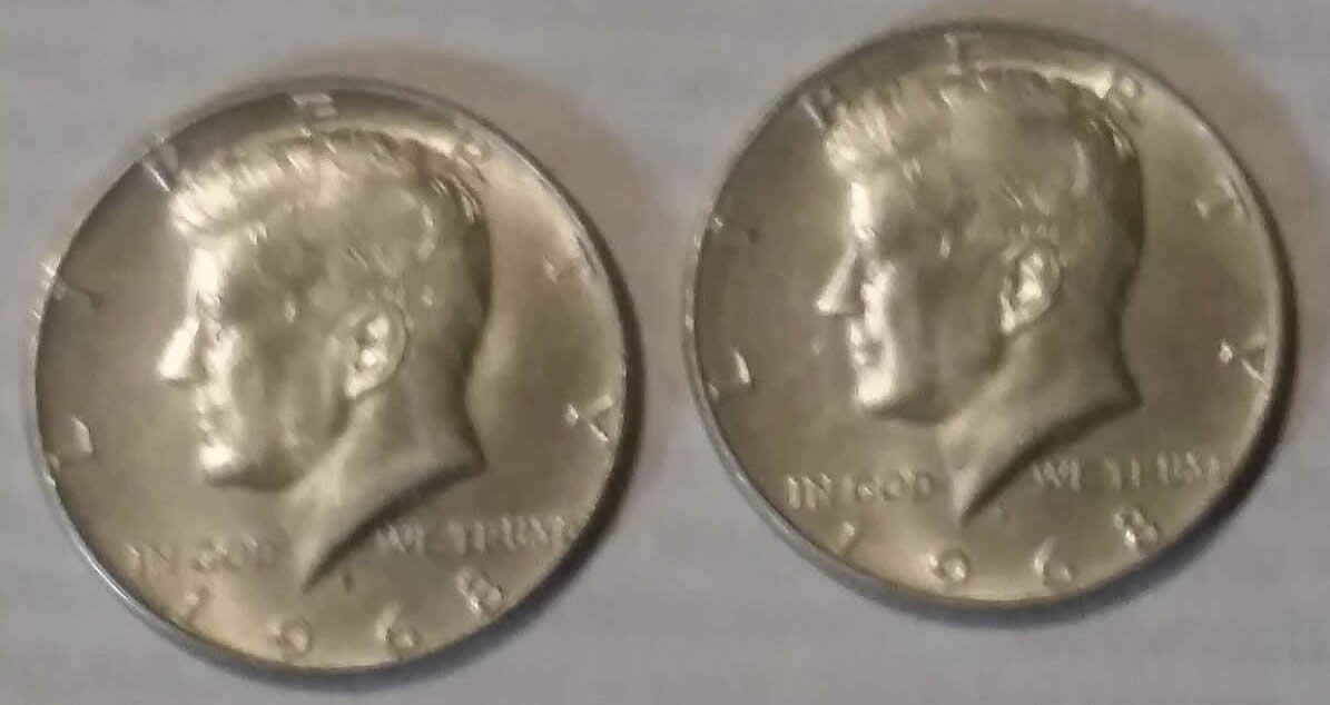 1968-D-Kennedy-Half-Dollar-One-Weighs-11.5-Grams-Then-Other-Weigh's-11.1