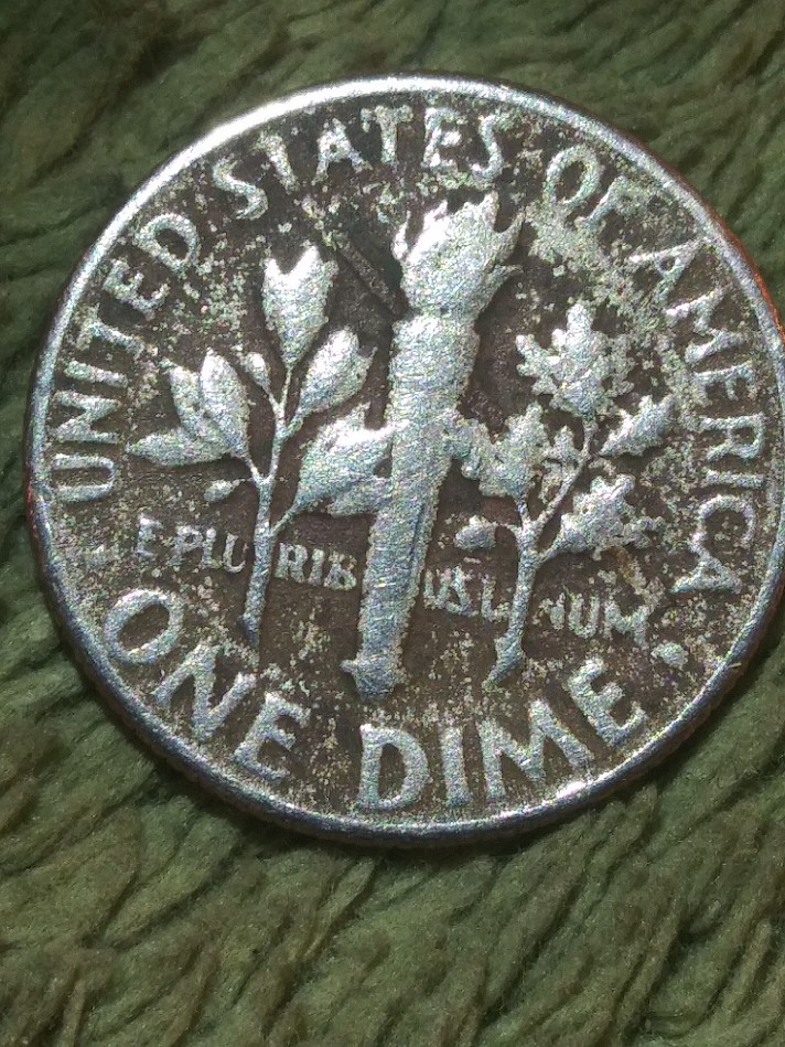 1966-Dime-Extra-Metal-On-Obv.-And-A-Streak-Appears-From-T-In-State-To-A-In