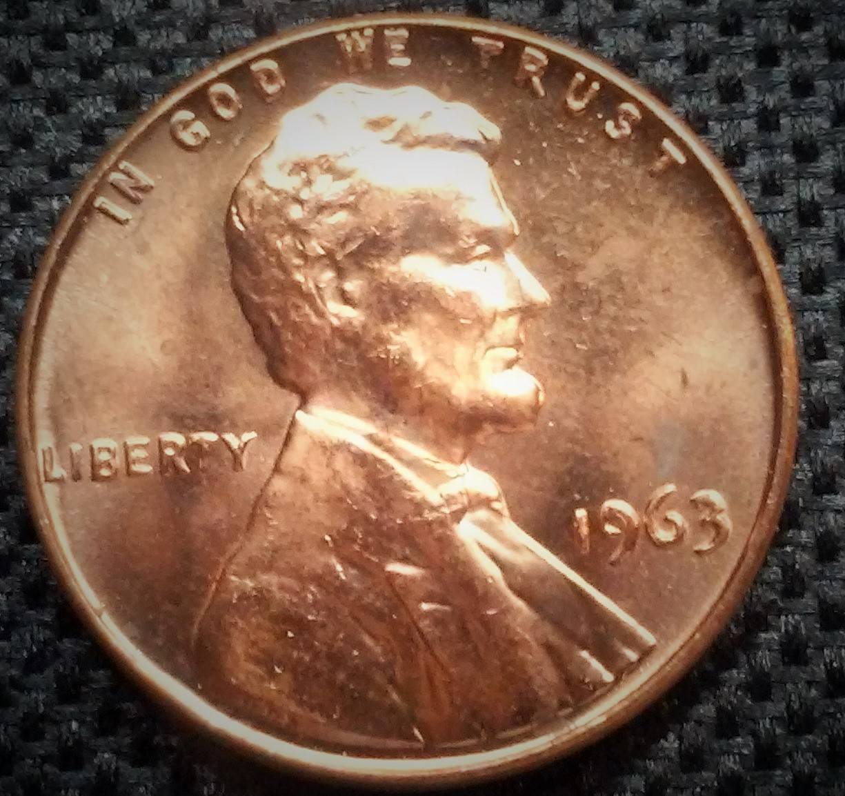 1963-Penny-Doubling-On-The-Face,-Date-And-Look-Like-Letter-On-Face?