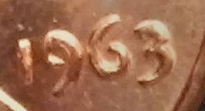 1963-Penny-Doubling-On-The-Face,-Date-And-Look-Like-Letter-On-Face?