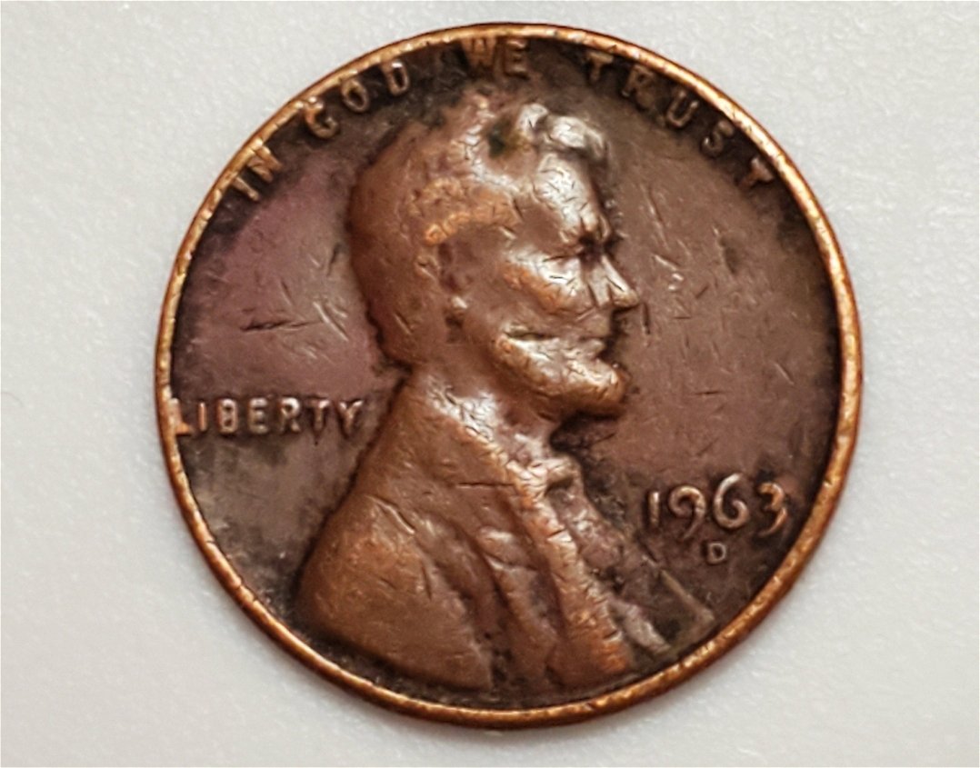1963-D-Lincoln-Cent-With-Possible-Double-Die-And-Reddish-Tone